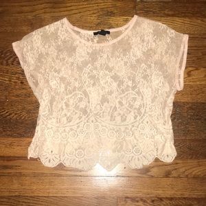Forever 21 Lace Crop Top